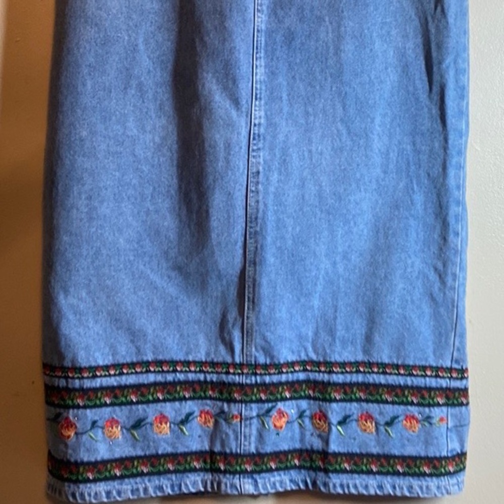Vintage Denim Maxi Skirt - Picture 4 of 9